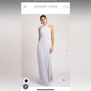 Beautiful power blue bridesmaids dresses.